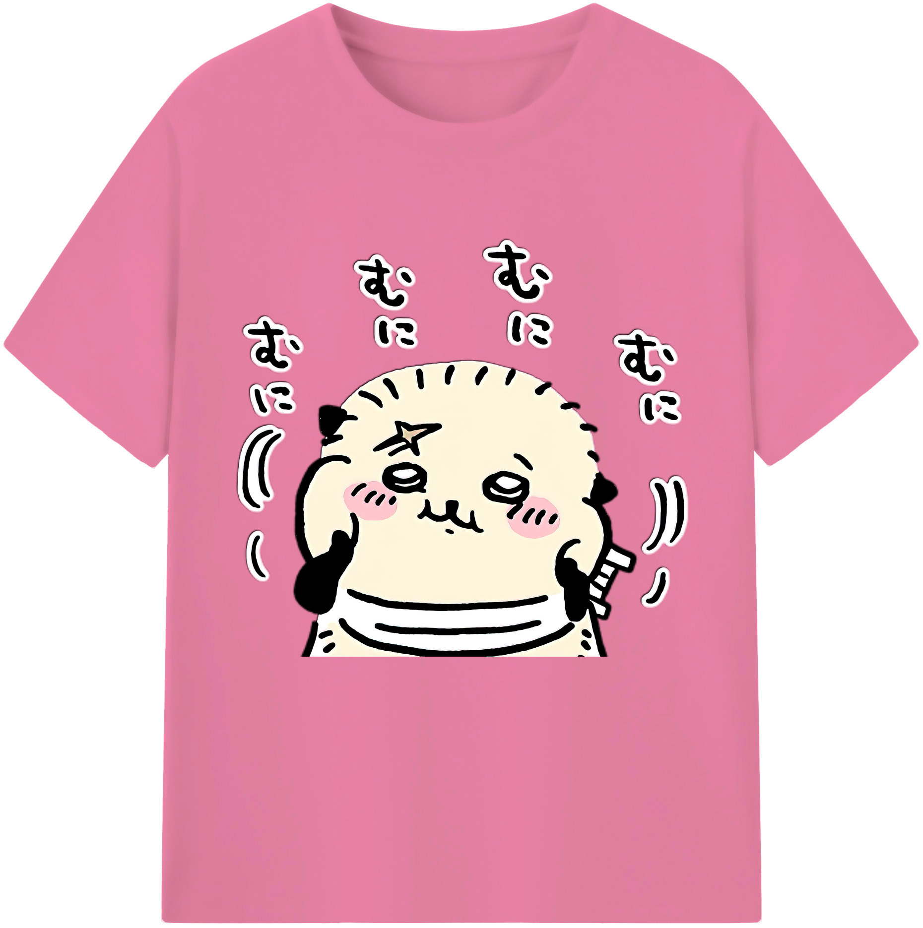 （画像用） ちいかわ ラッコ Chii-kawa Sea otter 綿100％半袖Tシャツ（フロントプリント）